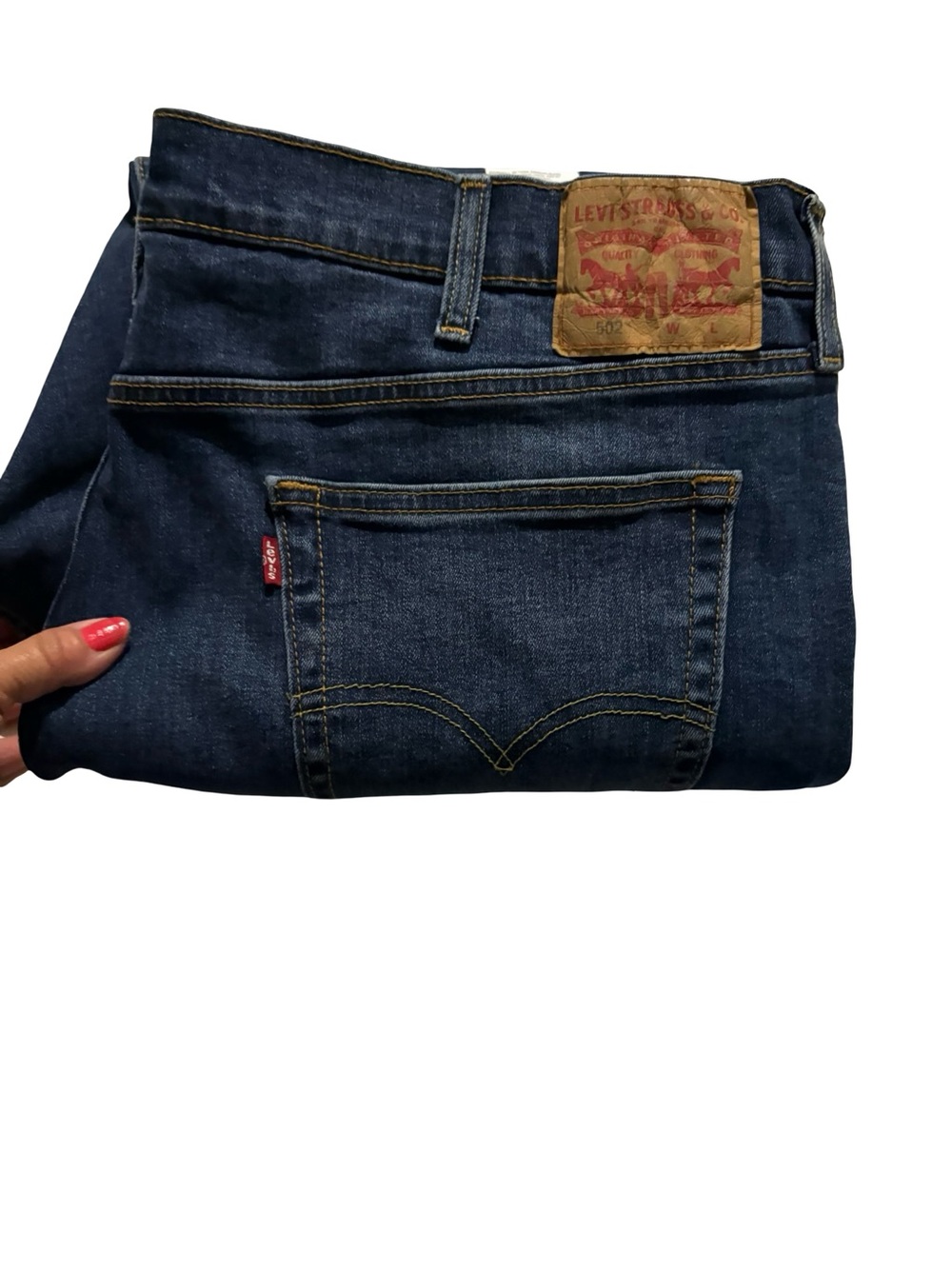 Levi's men’s Dark Blue Classic Straight Jeans